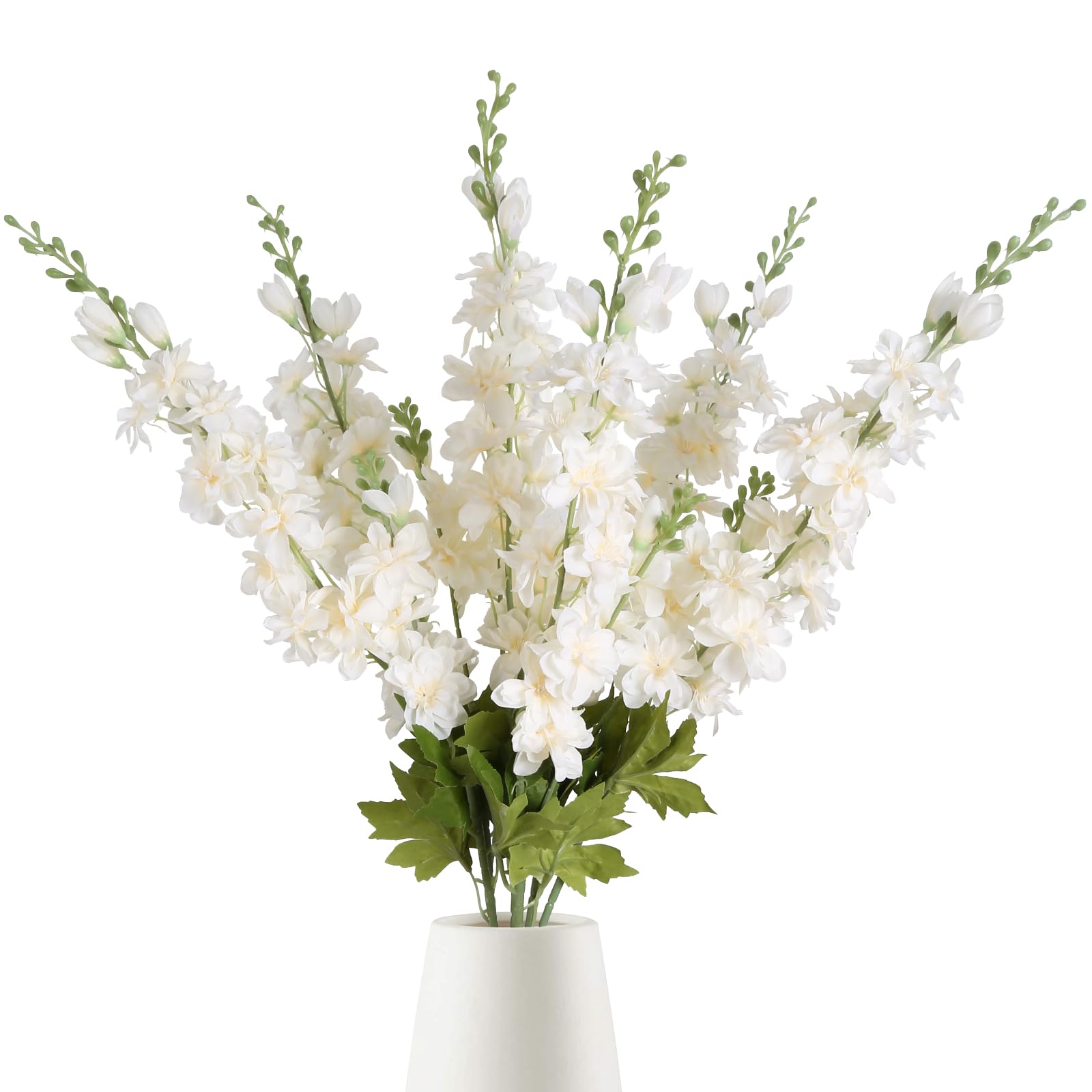 Centerpiece Vase Tall - 2개 인조 꽃 긴 줄기 델피니움