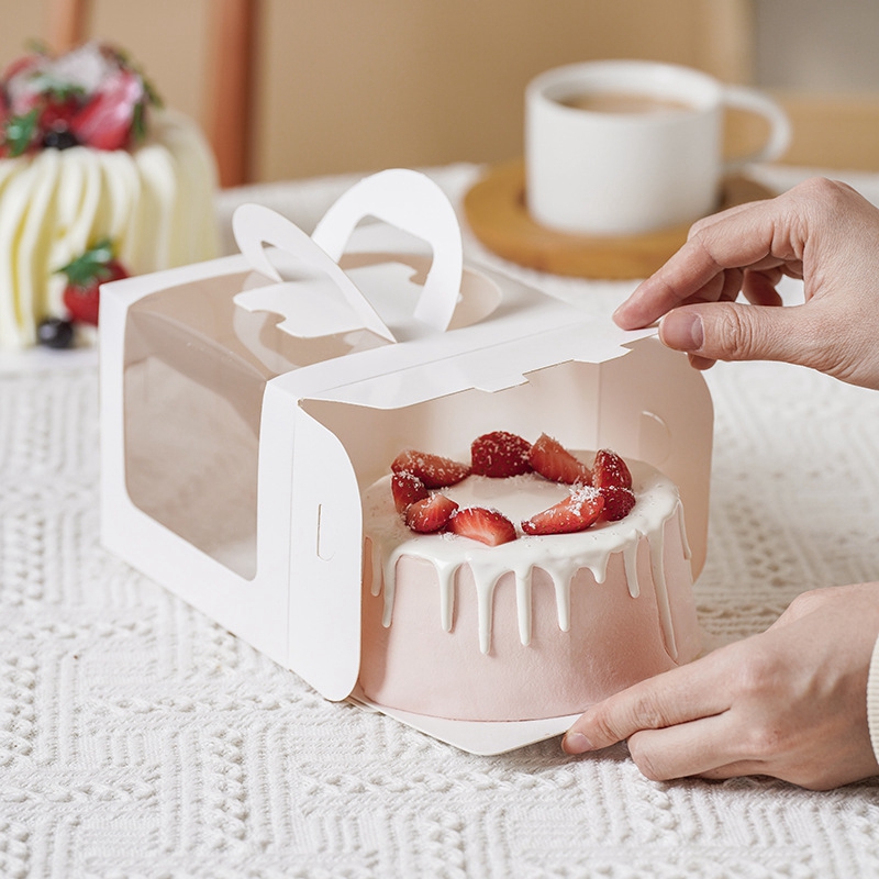 Wedding Cake Supply - 명확한 창 종이 선물 포장 상자와