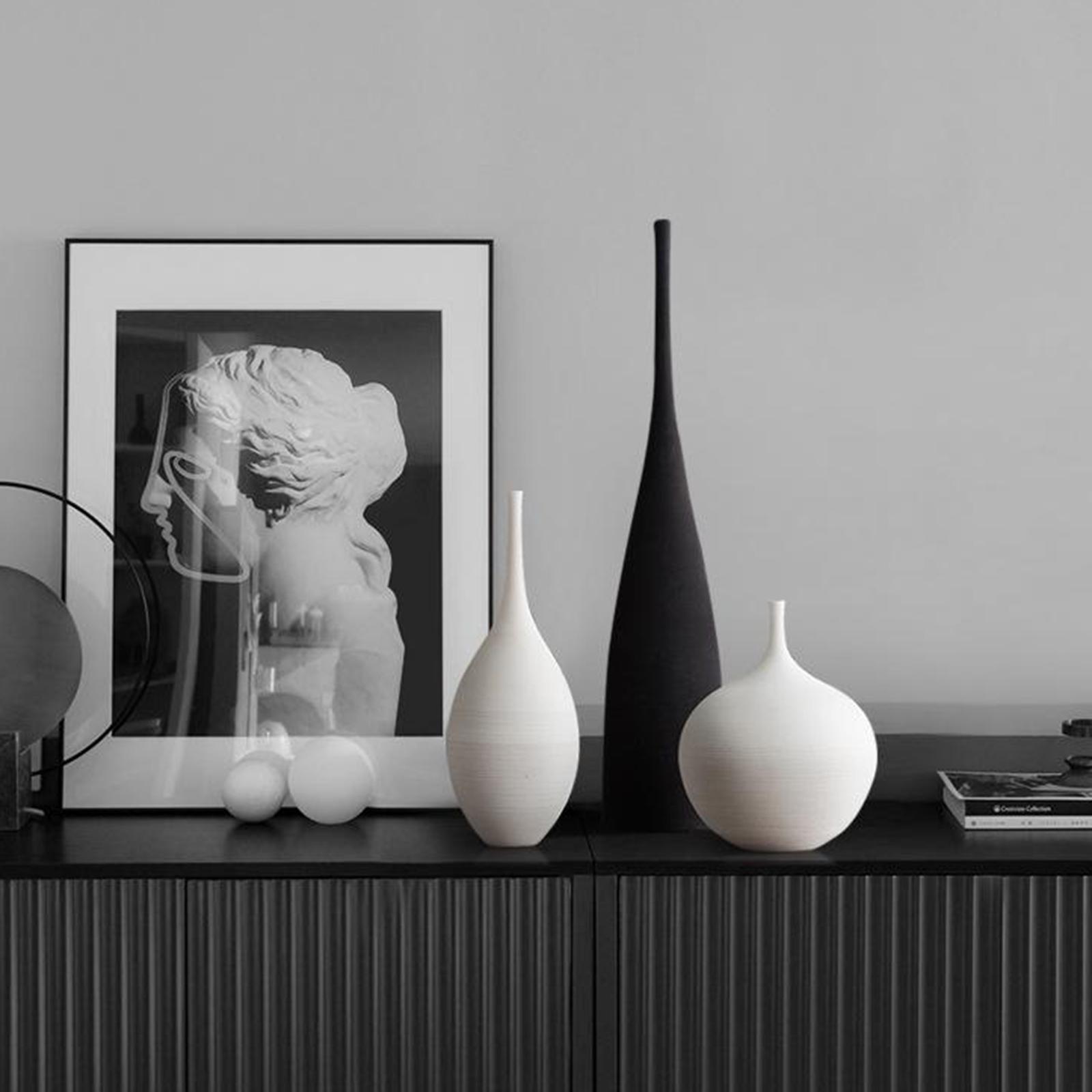 Centerpiece Vase Tall - 우아한 세라믹 화분, 모던 북유럽 스타일의