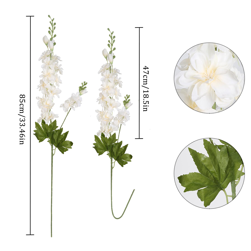 2개 인조 꽃 긴 줄기 델피니움 라크스퍼 높은 꽃병용  - Centerpiece Vase Tall 리뷰 및 가격