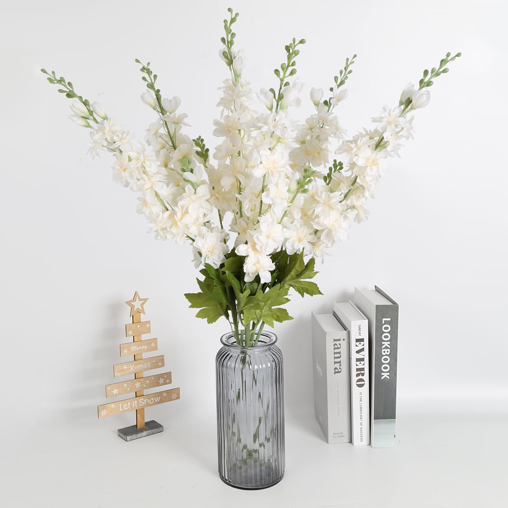 2개 인조 꽃 긴 줄기 델피니움 라크스퍼 높은 꽃병용  - Centerpiece Vase Tall 리뷰 및 가격