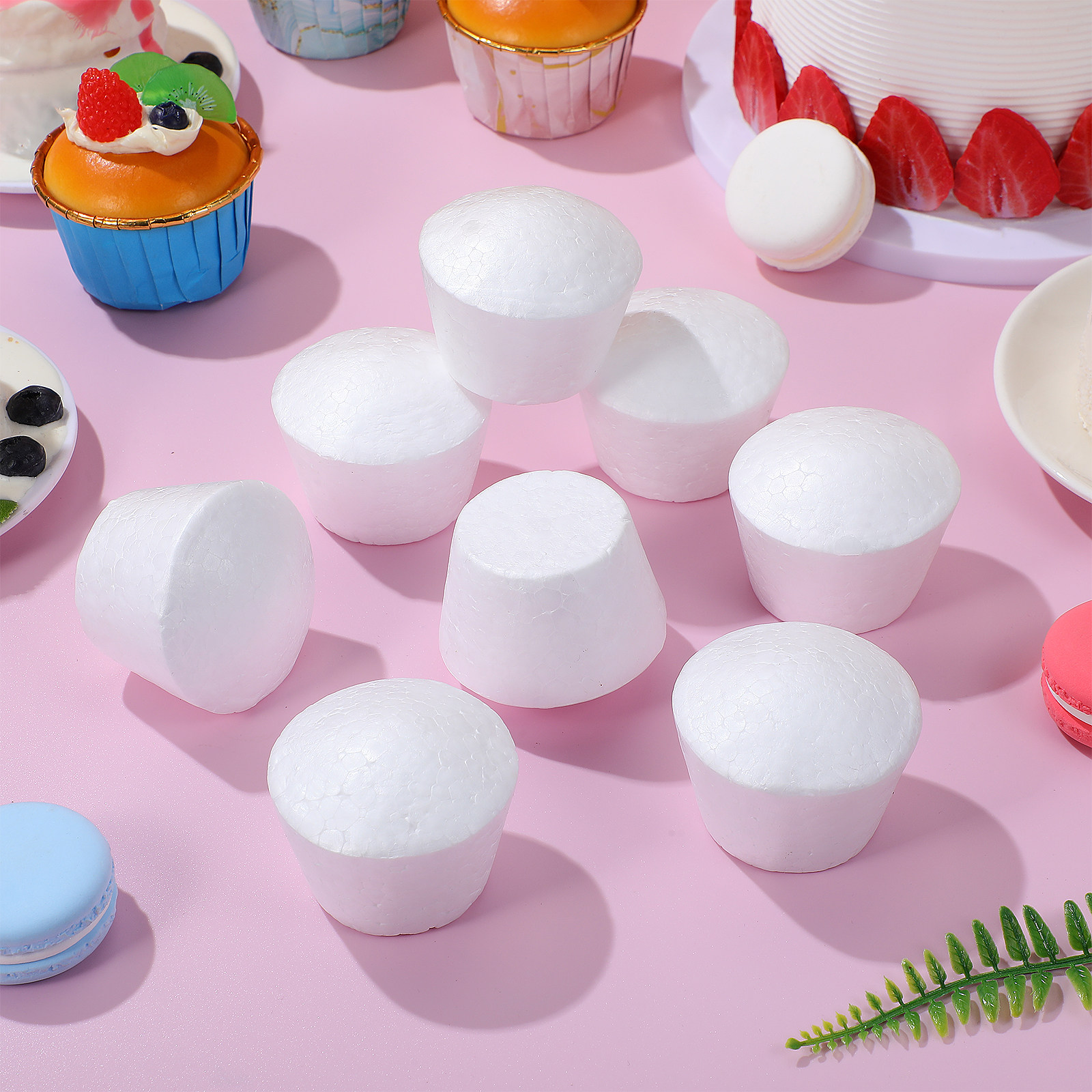 20Pcs 케이크 DIY 컵케익 폼 튼튼한 흰색 경량  - Wedding Cake Supply 리뷰 및 가격