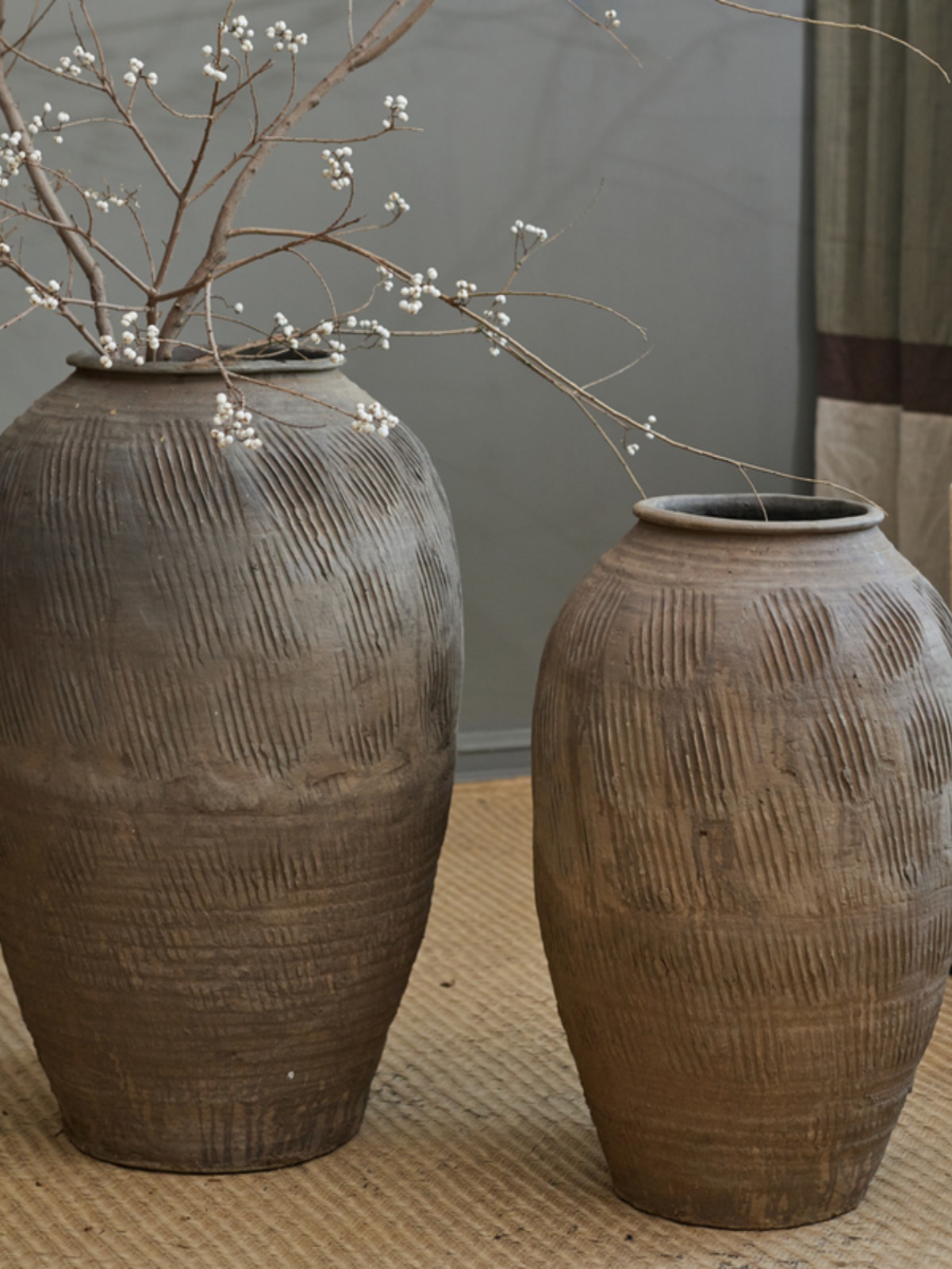 레트로 빈티지 대형 테라코타 꽃병, 젠 스타일 장식 소 - Centerpiece Vase Tall 리뷰 및 가격
