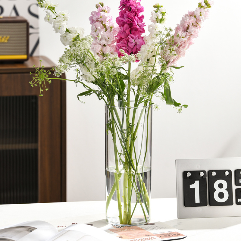 새로운 아크릴 투명 원통형 꽃병, 웨딩 센터피스, 수경 - Centerpiece Vase Tall 리뷰 및 가격