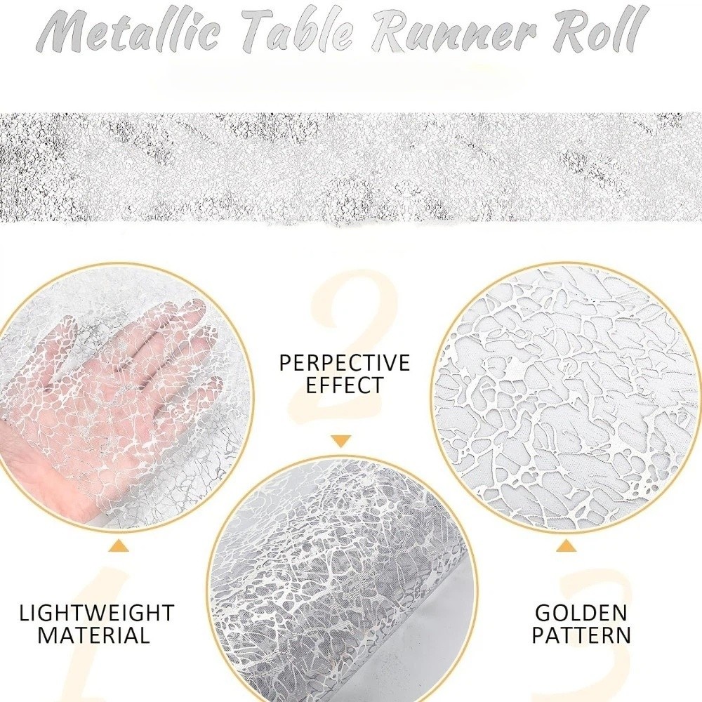 반짝이는 글리터 테이블 러너 직사각형 카오티크 패턴 골 - Table Runner Sequin 리뷰 및 가격
