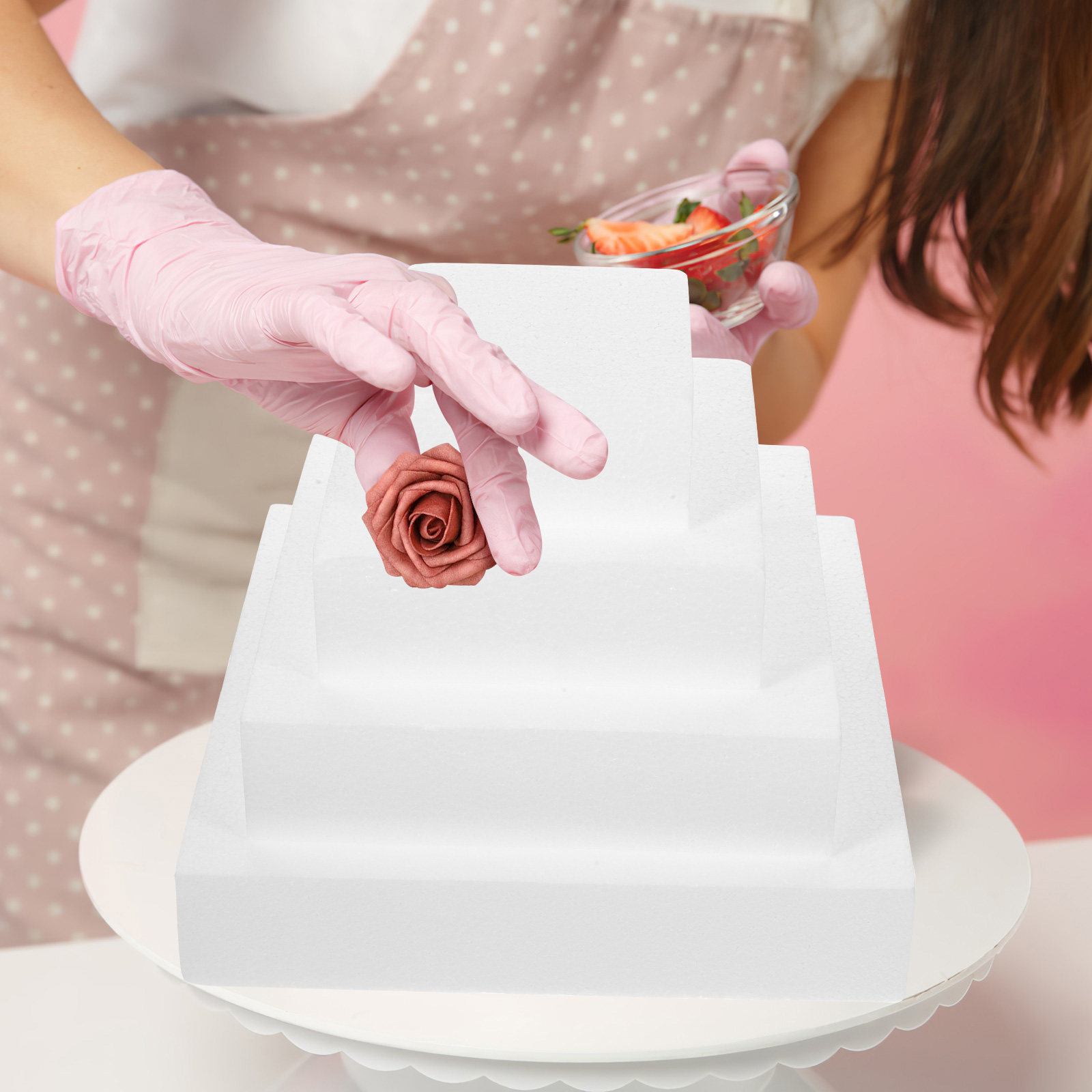 4개입 케이크 모형 화이트 DIY 장식 웨딩 디스플레이 - Wedding Cake Supply 리뷰 및 가격